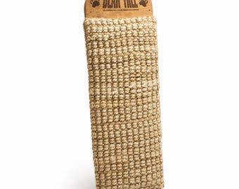 Berenboomkrabkrabber – rustiek jute cadeau voor aan de muur