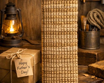 Wall Mounted Back Scratcher, Rustic Jute Back Massager, Man Cave Decor