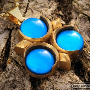 Legend of Zelda Bleu Flûte Métal Collier Pendentif Legend of Zelda Bleu Flûte Métal Collier Pendentif