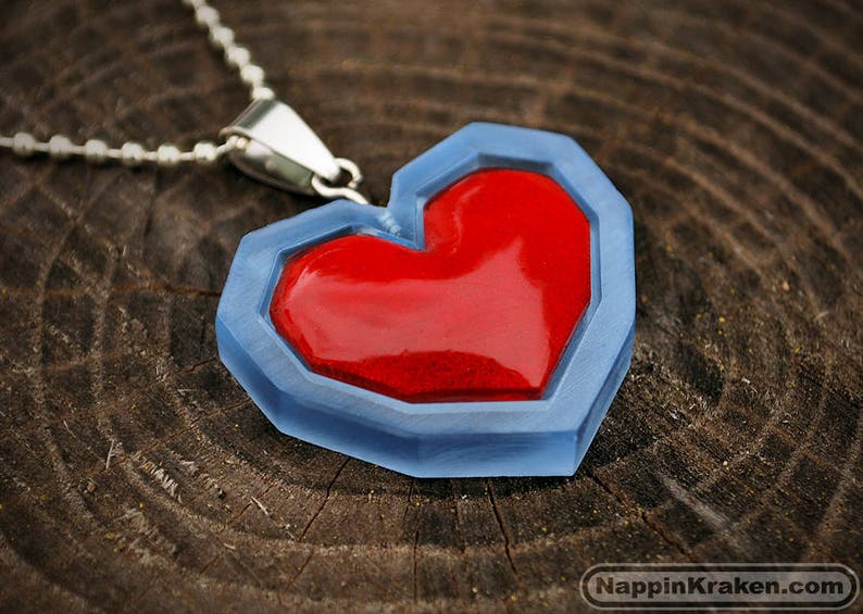 Heart Container Pendant Legend of Zelda Ocarina of Time Etsy