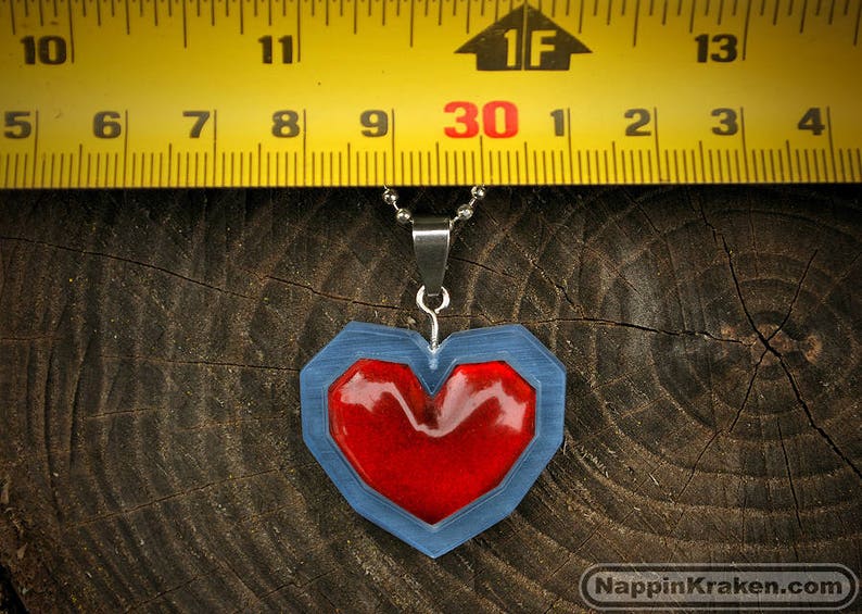 Heart Container Pendant Legend of Zelda Ocarina of Time Etsy