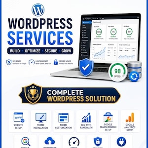 Custom WordPress Website Design | Professional Business Site | Responsive WordPress Development | SEO Friendly | Theme customization