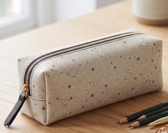 Easy Zipper Pouch PDF Sewing Pattern – Cosmetic Bag Pattern for Beginners, Printable Step-by-Step Zipper Pouch Sewing Tutorial