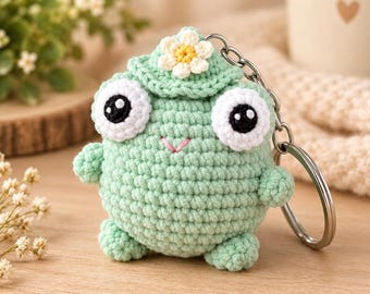 Crochet Frog Keychain Pattern