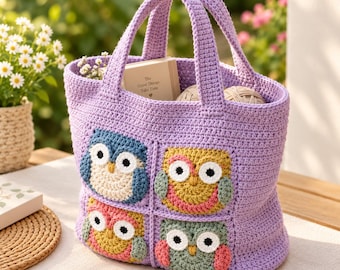 Crochet Owl Tote Bag Pattern