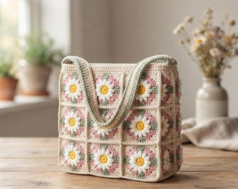 Daisy Granny Square Bag Pattern