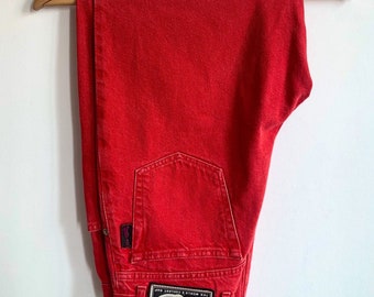mother red jeans