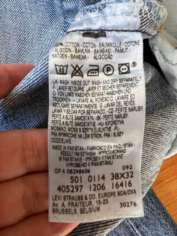 Levis 501 top w38 l32