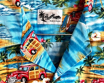 Vintage 90’s Hawaiian summer unisex shirt, festival shirt, tropical print shirt, summer Hawaiian print shirt, short sleeve hipster shirt