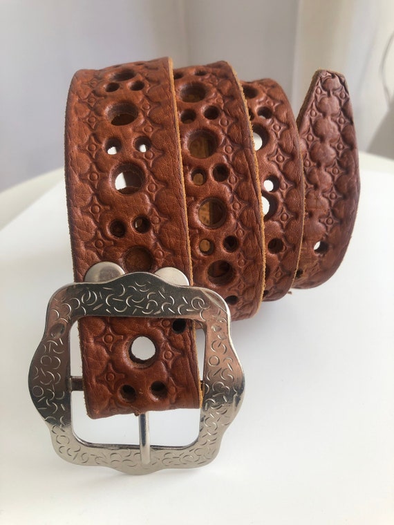 boho leather belt