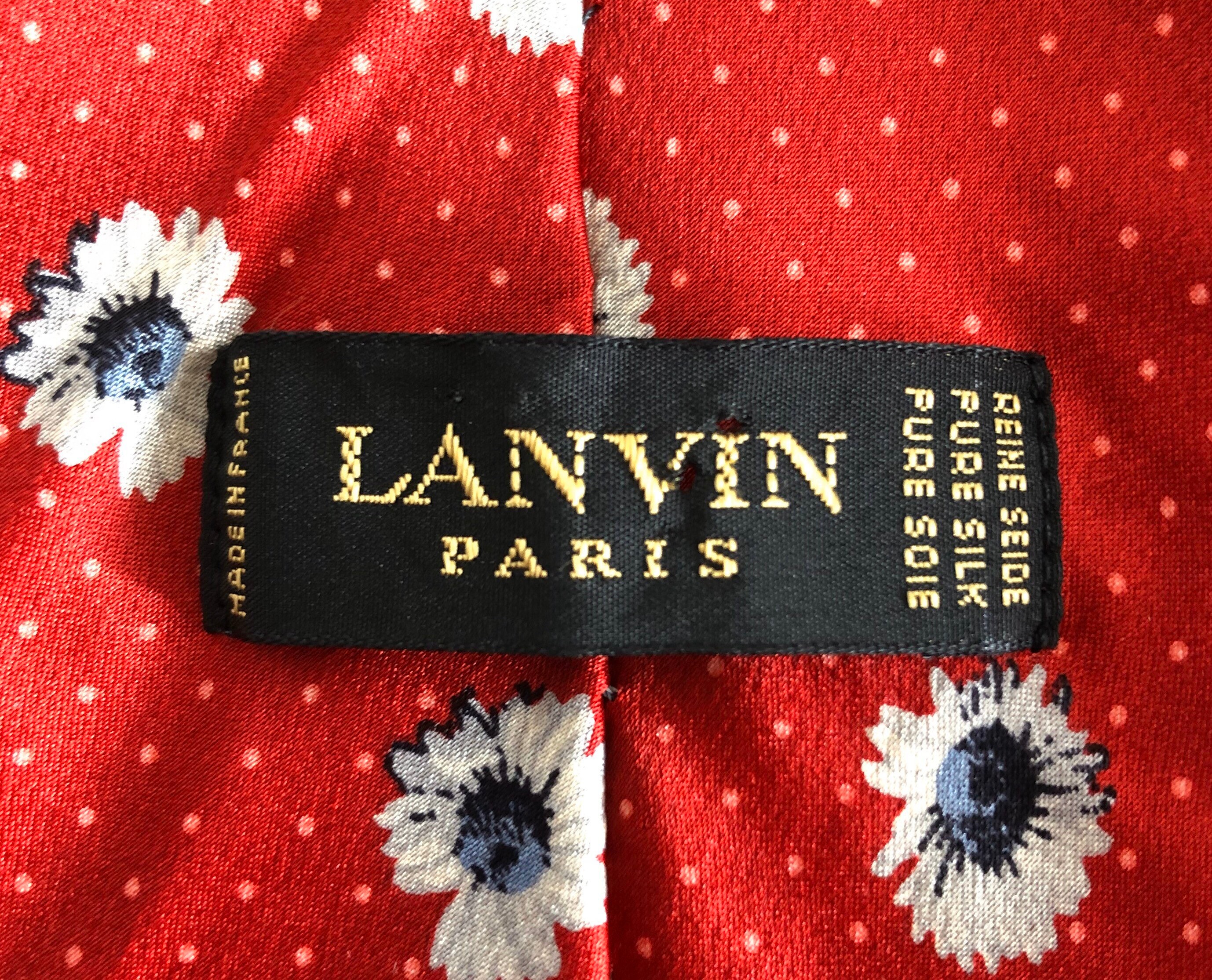 lanvin necktie