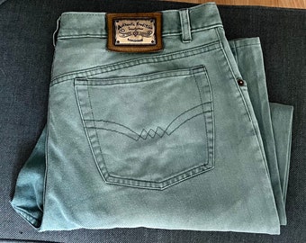 90s Pale Sage Green Jeans by Lands