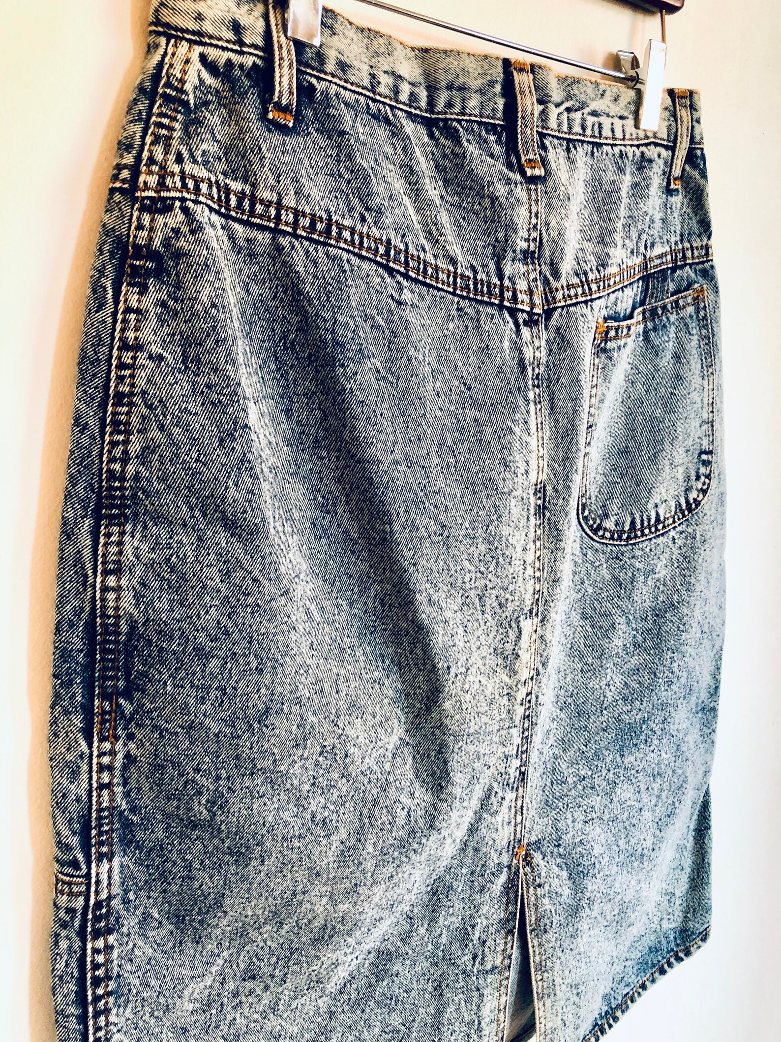 Vintage 80er Jahre Säure waschen Jeans Rock Hipster | Etsy