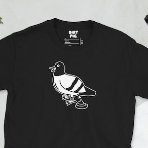 T-shirt pigeon qui fait caca