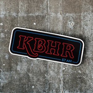 KBHR 57 AM Sticker - Northern Exposure Radio Station