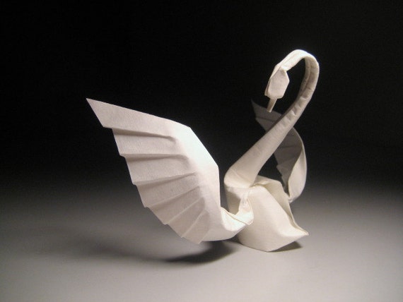 How to make an origami swan out of printer paper!