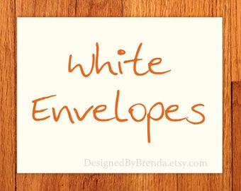 A7 White Envelopes - Free shipping only with card order