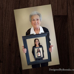 Generations Collage Photo Editing - Great Keepsake for Parents, Grandparents, Mom or Dad, Digital File Only - Mother&#39;s or Father&#39;s Day Gift