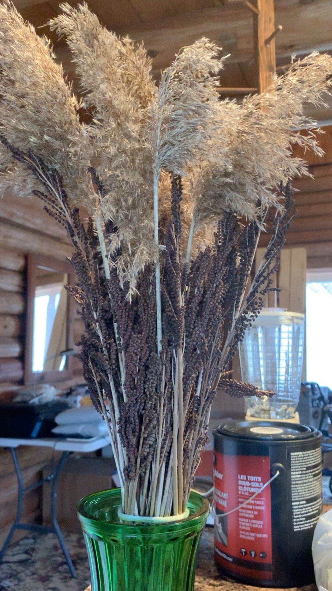 Dried Wild Ornamental Grass Display Etsy