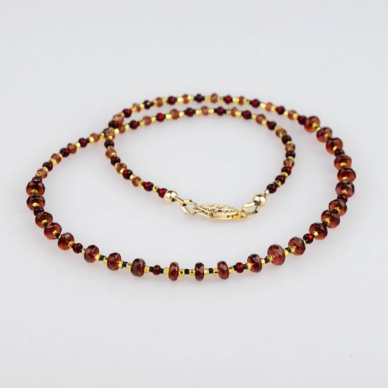 Handmade Mozambique Garnet Necklace Genuine Quality Natural | Etsy
