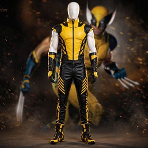 ウルヴァリン風レザージャケット メンズ X-メン コスプレ衣装 ブラウン バイカー ハロウィン 大人向けギフト