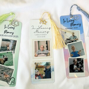 Marcador de fotos conmemorativo personalizado: recuerdo para funeral, celebración de la vida, recuerdo conmemorativo