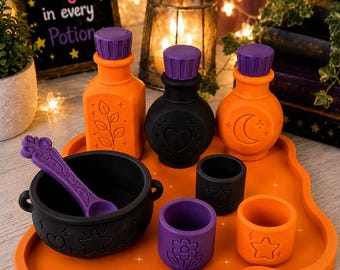 Halloween limited edition, pretend play magic potion set, sensory gift set,