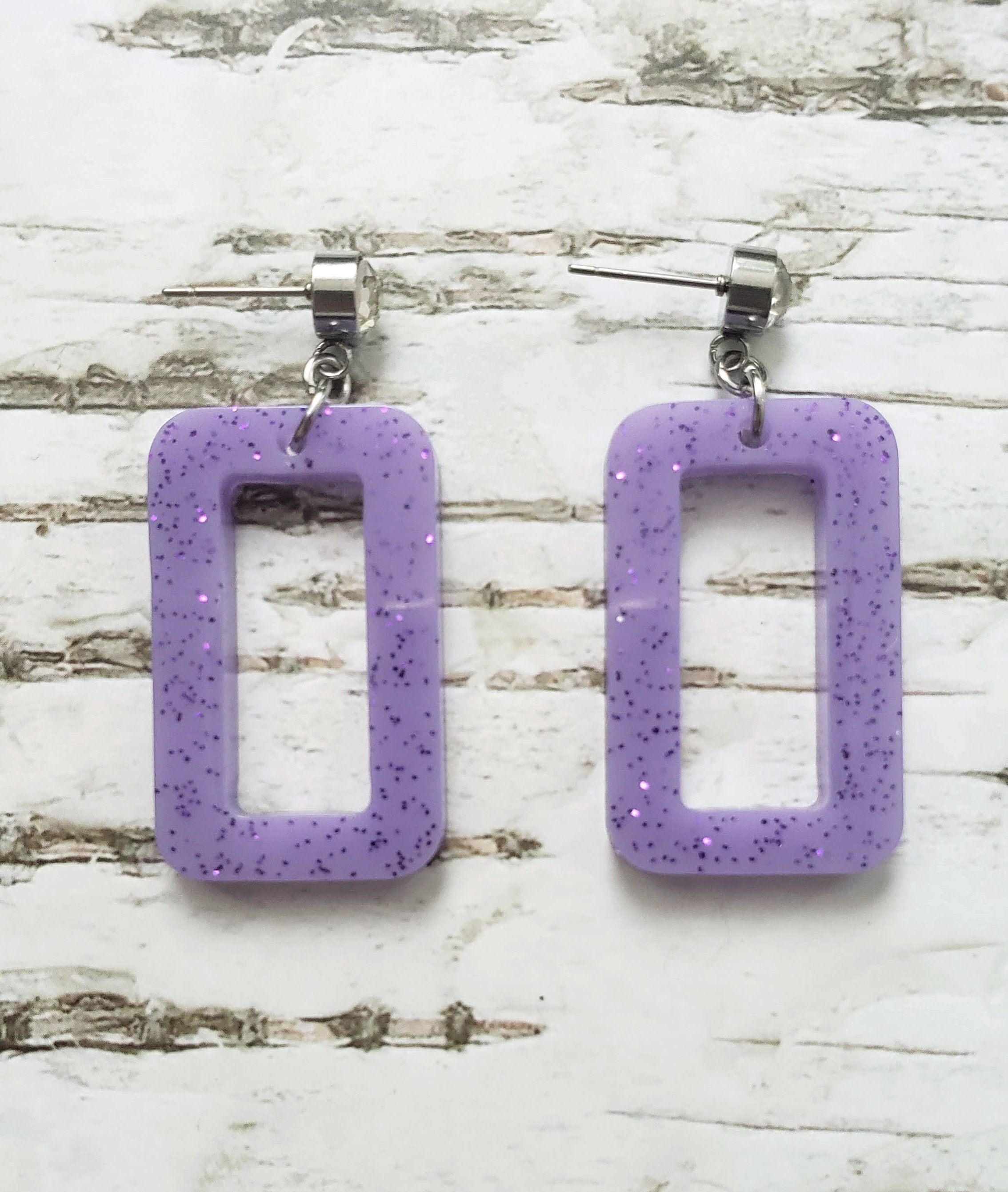 Pastel resin earrings Colorful resin jewelry Gift idea for Etsy