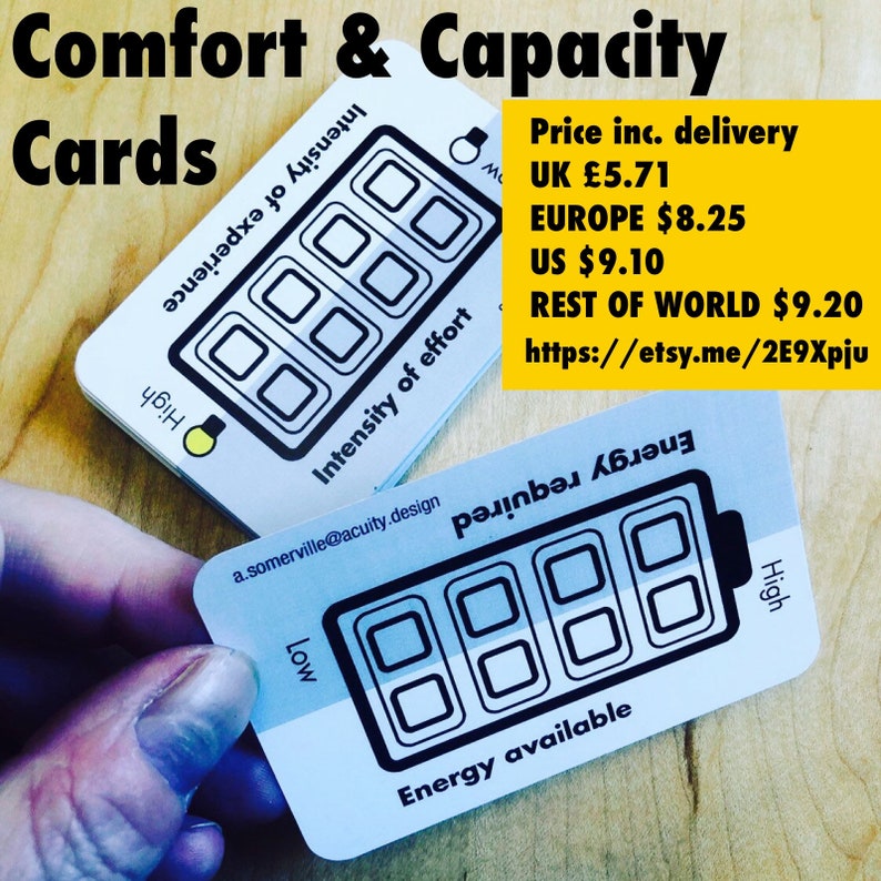 Comfort & Capacity Cards set of 25 cards image 1