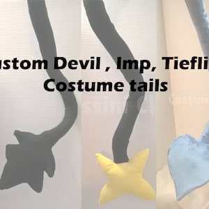 Custom Devil, Imp, Tiefling, Costume Tails.