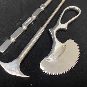 Lobotomy orbitoclast , lobotomy knife and bone saw set
