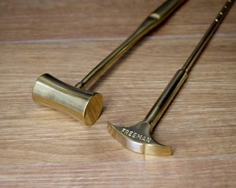Authentic Lobotomy Orbitoclast & Hammer Surgical Medical Tools Gold Plated