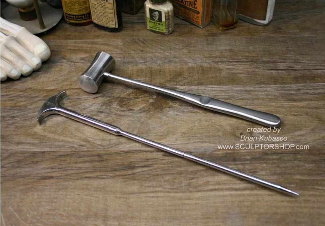 Lobotomy Tool Set Hammer & Orbitoclast Lobotomy ice pick Etsy