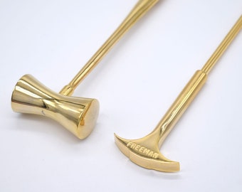 Authentic Lobotomy Orbitoclast & Hammer Surgical Medical Tools Gold Plated