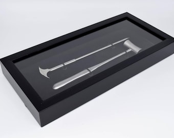 Lobotomy Orbitoclast & Hammer Surgical Medical Tools Shadowbox not Removeable