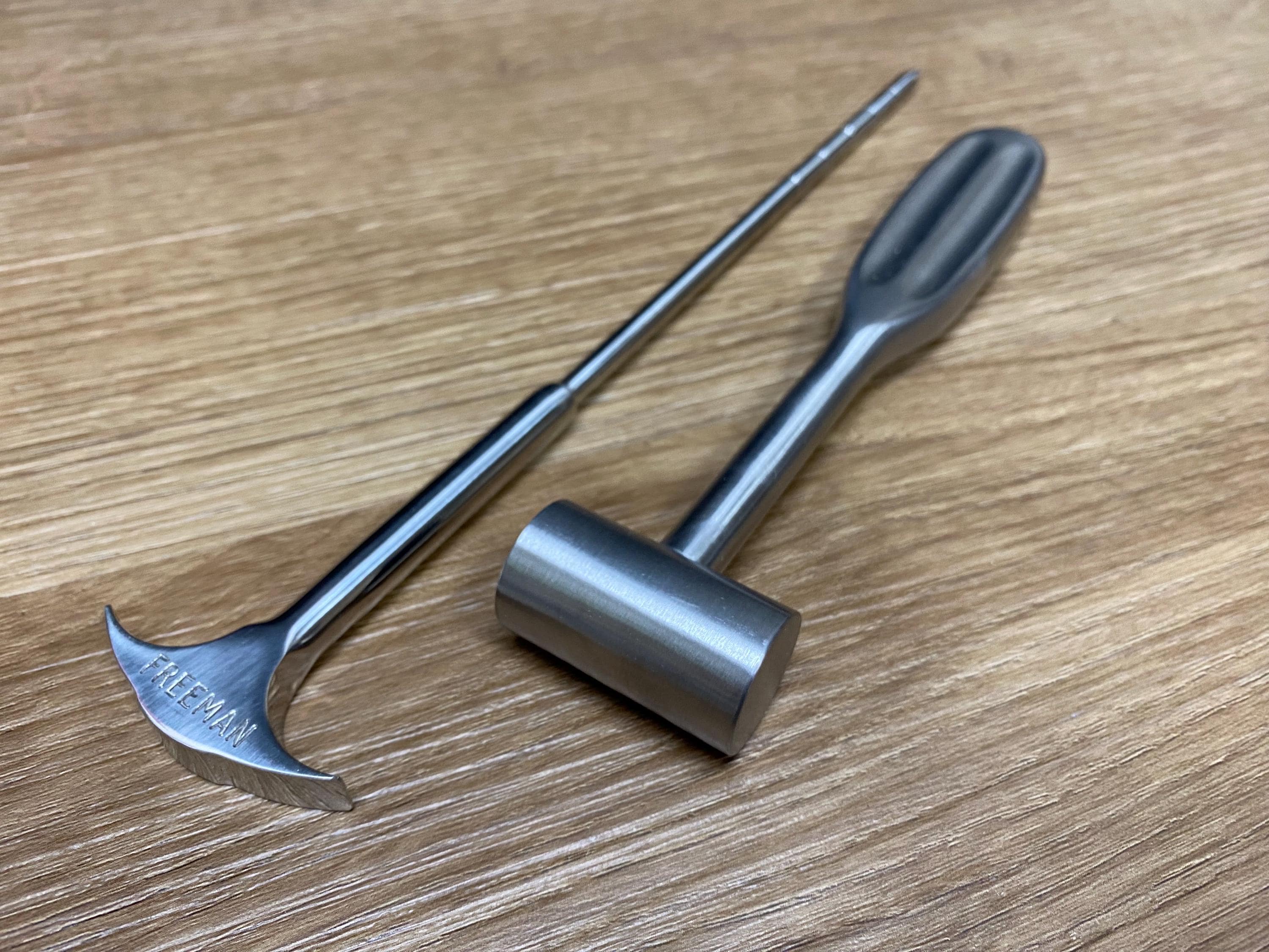 Authentic Lobotomy Orbitoclast & Hammer Surgical Medical Tools