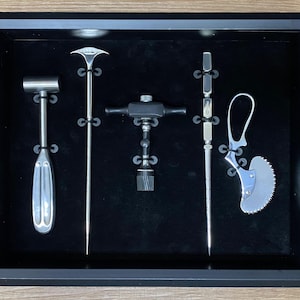 Skull Cranial Trephine Surgical Medical lobotomy Shadowbox