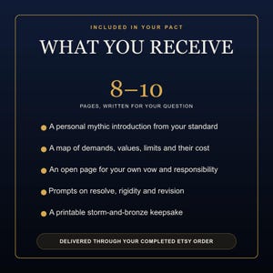 Personalized Commitment Reflection PDF | Zeus Pact, Responsibility Map and Printable Vow image 2