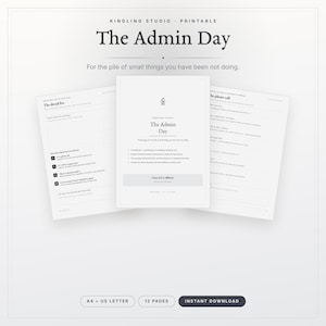 Utskrivbar ADHD Life Admin | Telefonsamtalskript och mötesplanerare | Uppgiftsundvikande kit | A4 US Letter PDF