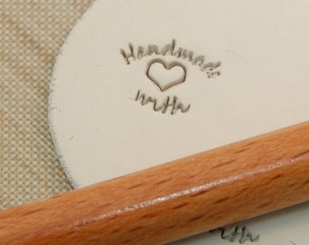 Handmade With Love - Personalization Stamp For Metal Clay And Polymer Clays