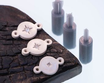 Zestaw stempli North Star Clay: Tworzenie biżuterii, PMC, glina polimerowa (1 mm, 2 mm, 3 mm)