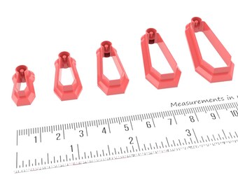 Tie Pendant Cutter With Bail (set of 5)