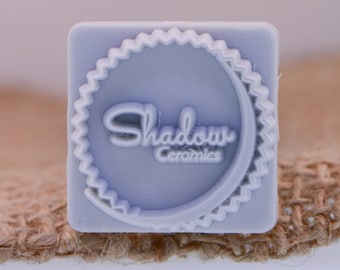 Custom Stamp 20mm | 4/5inch   For PMC, Art Clay, Metal Clays, Polymer Clay and Pottery Clays.