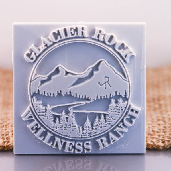 Custom Stamp 38 X 38mm / 1 1/2" X 1 1/2" For PMC, Art Clay, Metal Clays, Polymer Clay  and Pottery Clays.