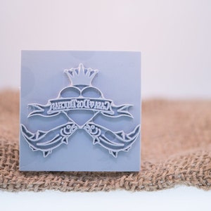 Custom Stamp 51mm | 2 inch For PMC, Art Clay, Metal Clays, Polymer Clay, and Pottery Clays.