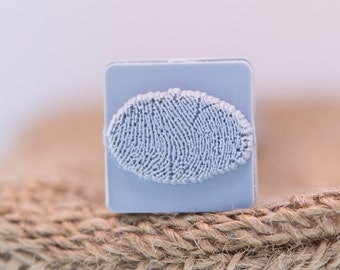Custom Fingerprnt Stamp 20 X 20mm For PMC, Art Clay, Metal Clays, Polymer Clay, Fimo.