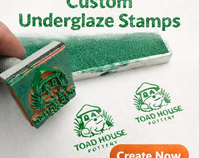 Custom Logo Underglaze Stamp for Pottery