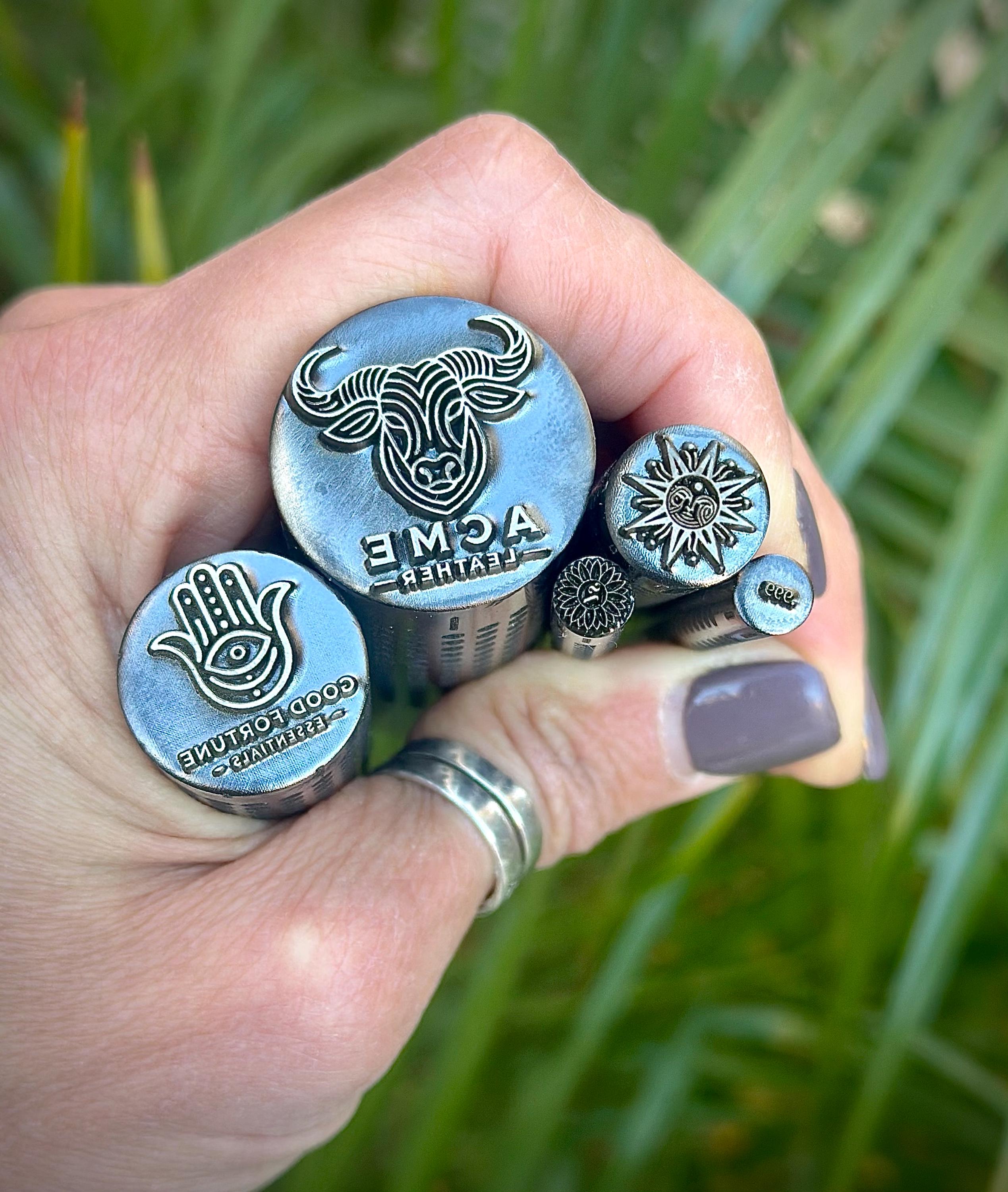 Custom Steel Impact Stamps For Metal Clays, Leather, Wood, Brass, Wax, Stainless Steel, Polymer Clay and More!