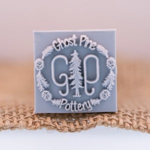 Custom Stamp 25 X 25mm / 1&quot; X 1&quot; For PMC, Art Clay, Metal Clays, Polymer Clay and Pottery Clays.