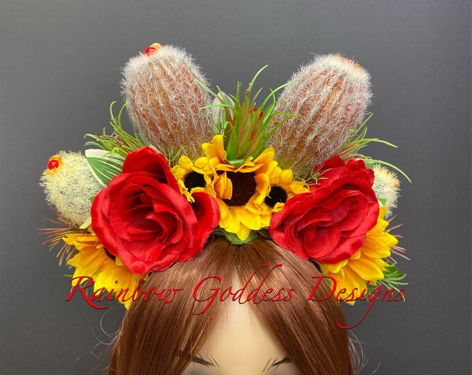 The Holiday or Christmas Goddess Floral Crown